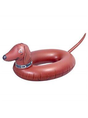 Inflatable Wiener Dog Pool Float Giant Hot Dog Swim Tube Lake Beach Party Float